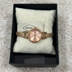 NWT fossil rose gold watch women’s